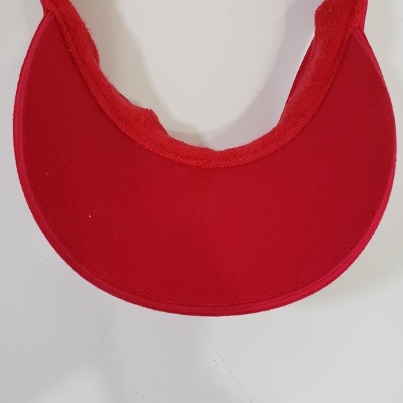 Red Visor, Great Condition, 100% Cotton - Picture 3 of 6